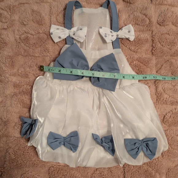 2/$10 🐾 New Size XL Dog Dress - adorable White and Blue Bow Dog Dress - Cat🐾 - Picture 7 of 15